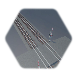 More Realistic narrow gauge railroad crossing (works tested)
