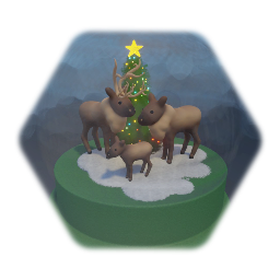Reindeer Snowglobe