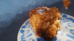 Fried chicken cake