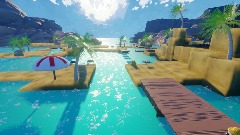 Beach Platformer level (Hard)