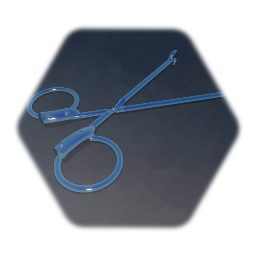 Medical sponge scissors