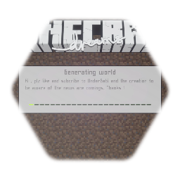 Minecraft Loading generation screen
