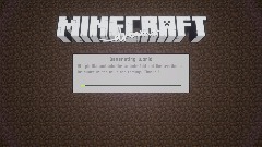Minecraft Loading generation screen {Ready to stamp!}