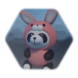 Winston in Bunny Costume