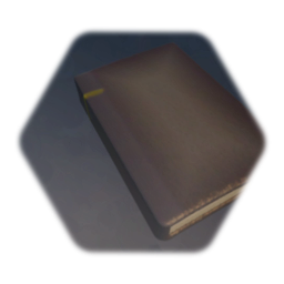 Plain old medieval book (2 pieces, Closed design)