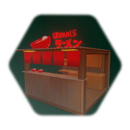 Noodle  shack and metal walls