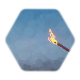 Animated torch with light