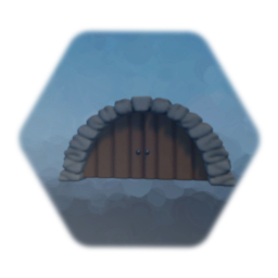 Cobblestone Arch Doorway