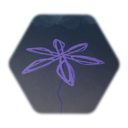 Cartoony Purple Flower