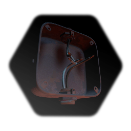 Rusty 1 Line Through Electric Junction Box