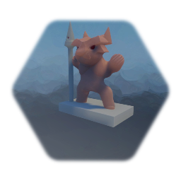 Cat Warrior Statue