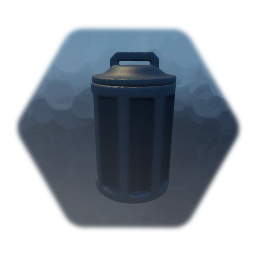 Pushable Garbage Can