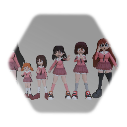Azumanga Characters (H-B Cartoon style)