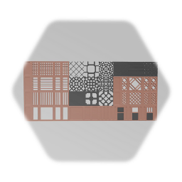 Art-deco space station assets