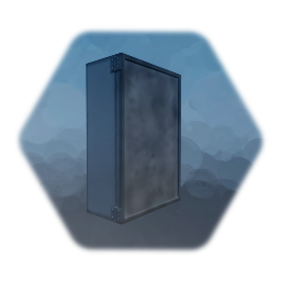 Old Faded Bathroom Mirror