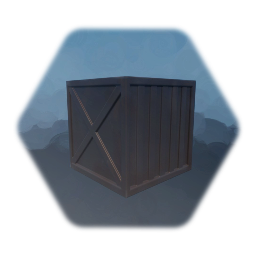 rusty metal crate