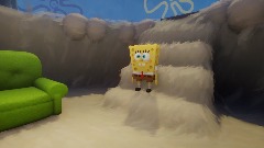 Spongebob in different cartoons scene