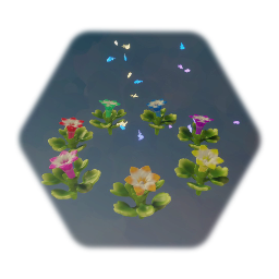 Fantasy/Fairytales - Flowers with Fireflies