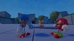 Sonic  hit K.T.E on metal bat  user  The strongest battle groun