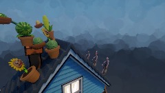 Plants vs Zombies art Roof