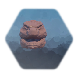Test model #3 - Godzilla head with jaw