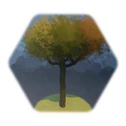 Living autumn tree
