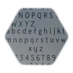 Paint Font (Alphabet 01)