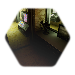 Fredbears werehouse with animatronic