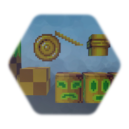 Green Hill Zone props - background & terrain