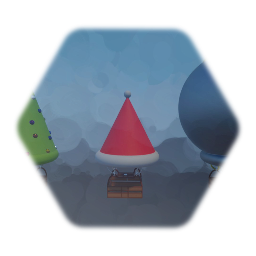 Christmas Hot AIr Balloon Set #CUAJ Template - Winter Holidays