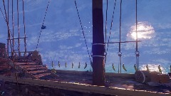 VG Art - Pirate ship & bananas