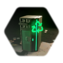 Cyberpunk recycling bin | JG