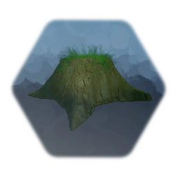 Mossy Kapok Tree Stump