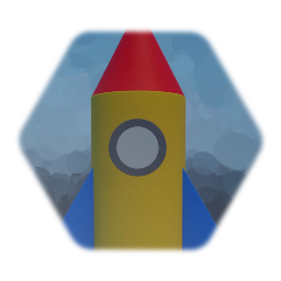 Primary Colors Rocket Ship