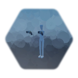 Dual Weilding First Person Shooter Puppet for VR with Moves