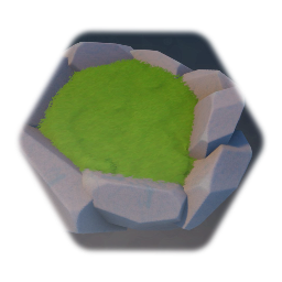 Simple flying island template