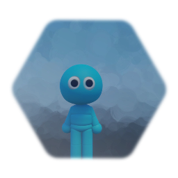 Blank  platforming puppet with eyes