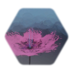 Pink and black flower