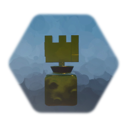 Gold flame award figure