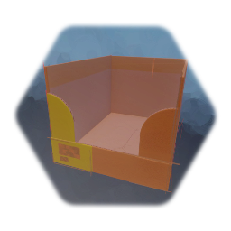 Cardboard container wide