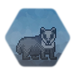 Pixel Art Badger