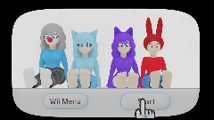 Wii Menu With with Anderson and his friends feet