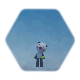 Cute panda puppet