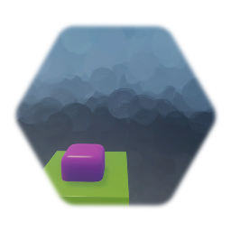 Green and Pink Button With Scoring