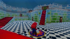 Inside Castle Mario 64
