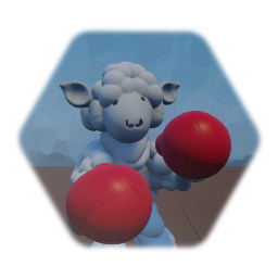 Boxing Baby Sheep