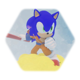 SONIC THE HEDGEHOG In Goku Outfit