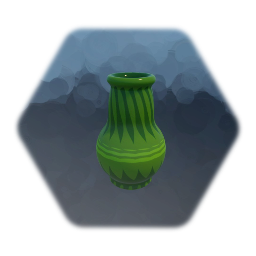 Vase - Green Abstract
