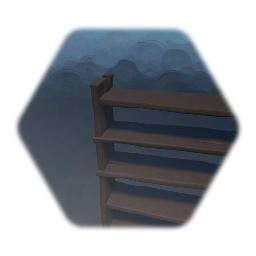 Shelf 5 Level Wood Rough