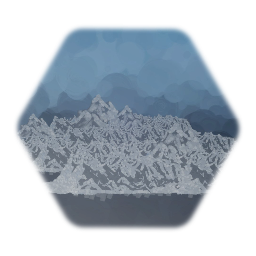 Snowy mountains background (Painted)